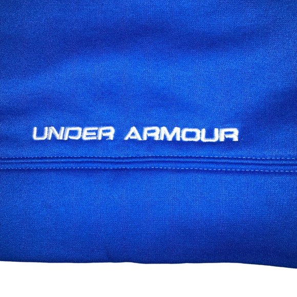 Under Armour Loose Coupe Lache Hoodie Size MD Kangaroo Pocket Royal Blue - Picture 16 of 16